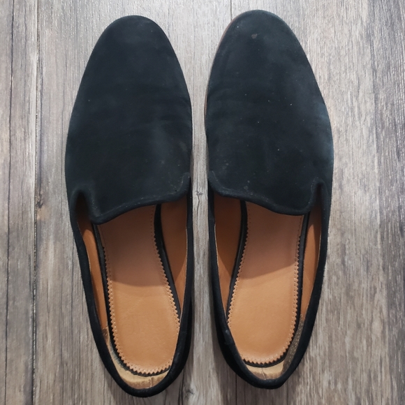 Sarto franco rachella black suede leather   slip on flats 8.5 women - Picture 1 of 8